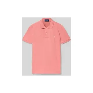 Regular Fit Poloshirt aus reiner Baumwolle, Rose, 110