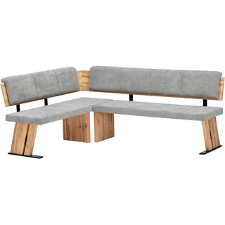 massivline & more massivline&more Eckbank Kristin, Esszimmerbank, Küchenbank, Polstereckbank (3-St), umstellbar, Maße 140 x 180 cm braun|grau