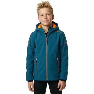 TROLLKIDS Trollfjord Softshelljacke Blau/Orange 140