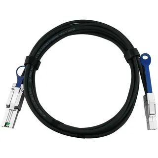BlueOptics CBL-SAST-0547-BL InfiniBand-Kabel 0,5 m MiniSAS (SFF-8088) Schwarz Silber