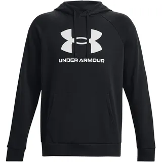 Under Armour Rival Fleece Logo Hoodie Herren 001 black/white XS
