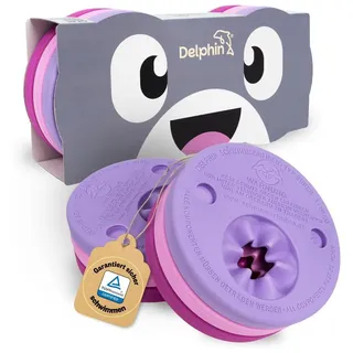 Original Delphin Schwimmscheiben – Schwimmhilfe für Kinder (1-8 Jahre, bis 60kg) – Germany – Pink - Rosa
