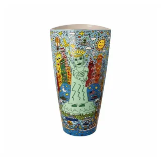 GOEBEL Vase, James Rizzi The Big Apple is Big on Liberty (1x)