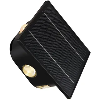 Globo Solarleuchte, Klar, Schwarz, Kunststoff, 7x13.1x13.1 cm, Farben fixierbar, mit Schalter, Farbtemperaturwechsler, Stufenschalter, Lampen & Leuchten, Außenbeleuchtung, Solarleuchten