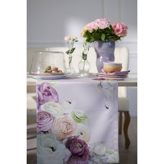 Apelt Tischläufer Ranunkeln 48 x 140 cm Mischgewebe Rosa Rose