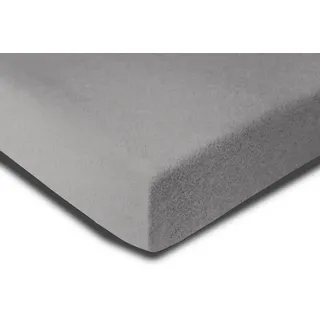 one-home Spannbettlaken Fleece 140 x 200 - 160 x 200 cm Silber