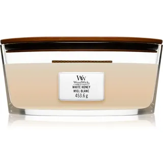 Woodwick White Honey Duftkerze mit holzdocht (hearthwick) 453 g