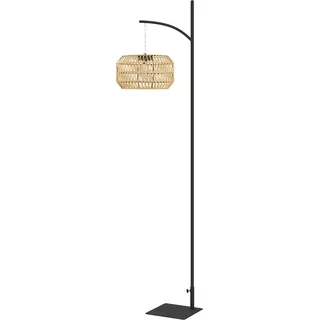 Outsunny Solar Stehlampe Rattan Solarlampen mit Lichtsensor Automatische Solarleuchte im Boho-Stil IP44 Wasserdichte Solarlampe Outdoor Lampe Solarlaterne für Garten Balkon Außen Rasen Hof   Aosom