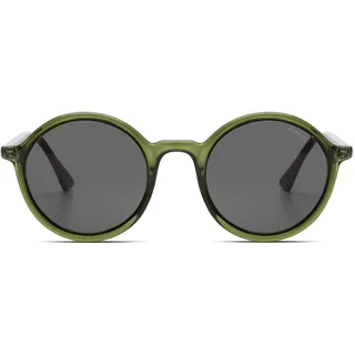KOMONO Madison Fern Unisex Runde Bio-Nylon-Sonnenbrille für Damen und Herren mit UV-Schutz und kratzfesten Gläsern