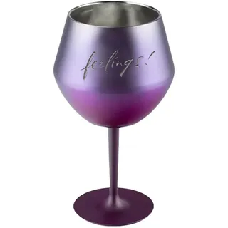 Personalisierte Weingläser aus Edelstahl,Weinglas mit individuellem Gravur-Text,Fassungsvermögen für Poolpartys im Freien, Jubiläen (Purple)