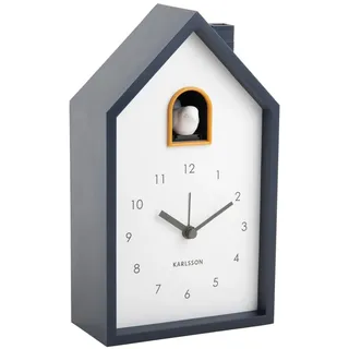 Karlsson Wecker Modern Cuckoo - Blau - 12x6x20cm - Rechteck - Thermoplast - Wecker für Schlafzimmer
