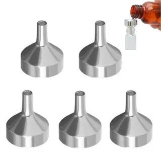 5 Pcs Metall -Mini -Trichter, Winziger Trichter Zum Füllen Von Flaschen, Kleiner Trichter Zum Übertragen Von Kosmetika, Ätherischen Ölen, Parfüm, Flüssigkeiten