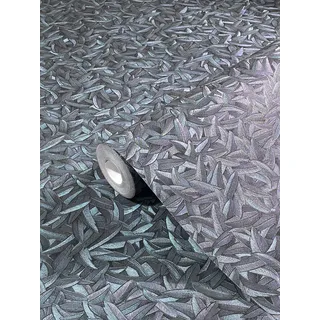 marburg Tapete Blau Lila Floral Blatt Blätter Pflanze Klassisch Kollektion Glööckler Imperial Schlafzimmer Wohnzimmer oder Küche Made in Germany 10,05m x 0,70m 52501 BEKANNT AUS DEM TV!