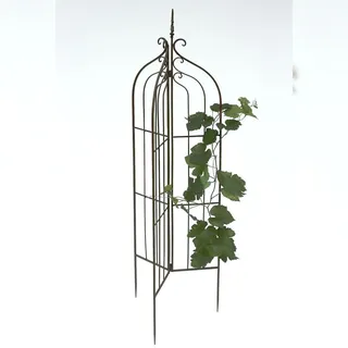 DanDiBo Rankhilfe Garten Metall Schwarz 120033 Rankgitter Blumen 132 cm Kletterpflanzen Rosen Bodenstecker Kletterhilfe Blumenhalter Ranksäule Zaun