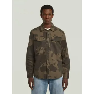 G-STAR Langarmshirt Cargo Pocket Regular Shirt grün L (52/54)