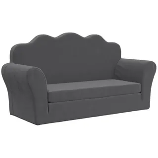 vidaXL Schlafsofa 2-Sitzer grau 2-in-1