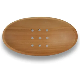 Tokoindah in Handarbeit gefertigte Seifenschale aus Holz - Natürliche Seifenablage mit effektivem Wasserablauf - Nachhaltige Badaccessoires in ver...
