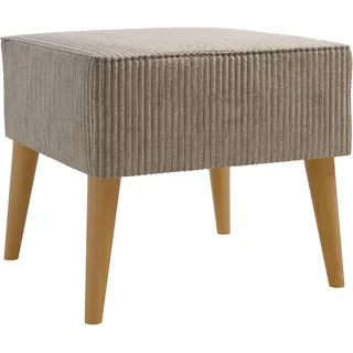Mirjan24 Hocker Lucio Cord, Fußhocker Polsterhocker Sitzhocker, Sitzbank, Fußbank, Pouf, Farbauswahl (Poso 02)