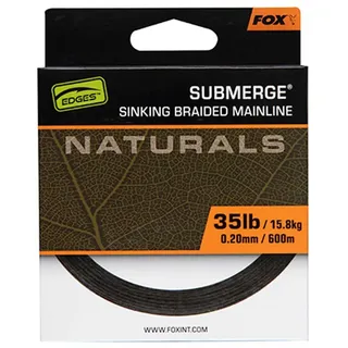 Fox International Fox Submerge Naturals Braid 0,20mm / 15,8kg 35lb 600m Geflochtene Karpfenschnur