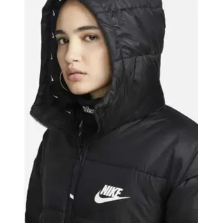 NIKE Winterjacke Nike Damen W NSW SYN TF RPL HD PARKA BLACK/BLACK/WHITE M - Schwarz - M