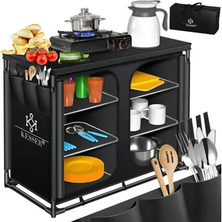 Kesser Campingküche Typ F6 Schwarz