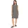 A-Linien-Kleid Beige/Schwarz 38