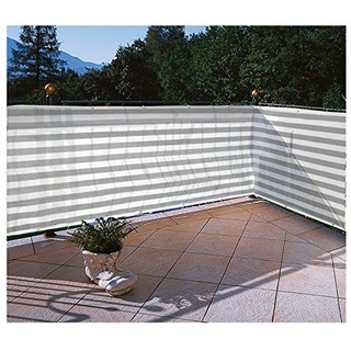 Floracord Balkonumrandung HDPE 0,90 x 5m, grau/weiß/mehrfarbig