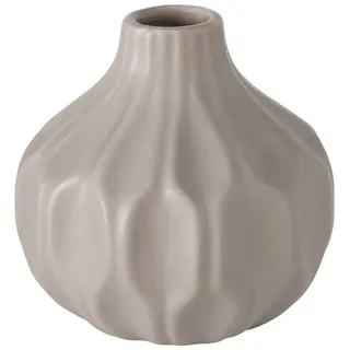 BOLTZE GRUPPE GmbH Dekovase Keramikvase mit Prägung, 18 cm, ESKO (einzeln) beige 11 cm