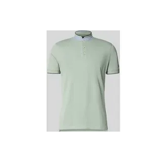 Regular Fit Poloshirt aus reiner Baumwolle mit Stehkragen, Schilf, $listsize[$i].replace('"','"')