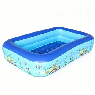 Aufblasbarer Pool – Rechteckiges, Verdicktes, Übergroßes Design, Langlebige PVC-Aufblasbecken, Schwimmbecken Mit Großer Kapazität | Hinterhof-Garten-Rasenpool Für Die Sommerwasserparty Im Innen- Und A