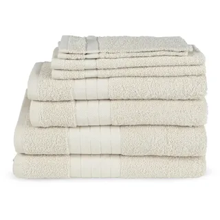Handtuch Set EMOTION "Uni" Handtücher (Packung) Gr. (8 St.), beige Handtuch-Sets mit großer Farbauswahl