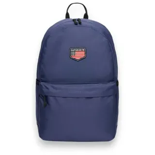 Superdry für Damen. Y9110273A Rucksack mit Aufnäher Classic Montana blau (OSFA), Lässig, Polyester