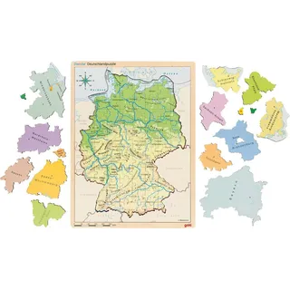 GoKi 57417 - Schichtenpuzzle Deutschland