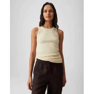 OPUS Tanktop Ilesso aus Baumwolle in schmaler Passform Ärmellos geschnitten für sommerliche Looks gelb 42