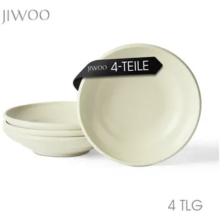 JIWOO Pastateller Ø22 cm Beige 4er Set