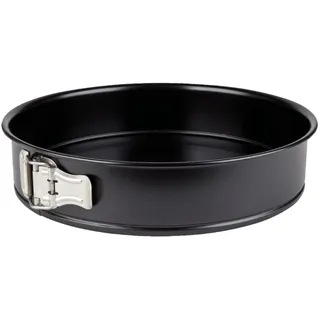 EUROHOME Springform runde Springform Ø28 cm Antihaftbeschichtung glatter Boden, (1-tlg), Kuchenform rund - Backform Kuchen antihaft schwarz