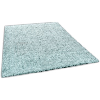 Hochflor-Teppich TOM TAILOR HOME "Shaggy Teppich Cozy" Teppiche Gr. B/L: 65 cm x 135 cm, 25 mm, 1 St., grün (mint) Esszimmerteppiche