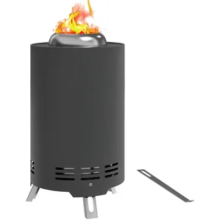 Outsunny Feuerschale Ø 25 cm Grau