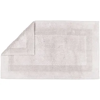 CAWÖ Badteppich Luxus Badteppich 1000 Silber 60 x 100 cm