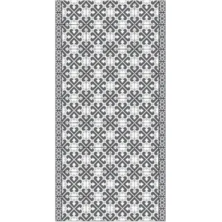 micasia Vinylteppich nass abwischbar Muster Bodenschutz - Made in Germany - Teppich Fliesenoptik 2,2mm dünne Vinyl Bodenmatte grau Küche Flur trittsichere Matte 3227 (150x300cm)