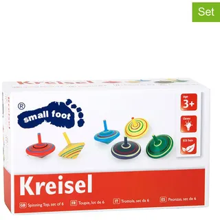Legler Holzkreisel gestreift 6er Set