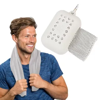 Bexdug Kühlendes Handtuch - Mikrofaser-Kühltücher mit Silikonhülle | Tragbare kühlende Nackenwickel, kühlendes Handtuch für Fitnessstudio, Yoga, Sportreisen