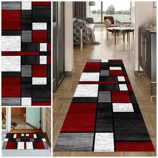 Teppich Läufer Flur Lang, 70 x 140 cm Waschbar Flur Läufer Teppich, Teppichläufer Flur rutschfest Küchenteppich, Flurläufer Lang Korridor Teppich Läufer für Küche, Eingang, Wohnzimmer Schlafzimmer