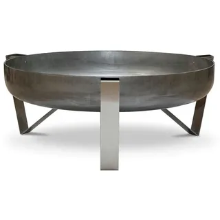 Feuerschale Svenskav Voma XXL 2044, Edelstahl, Rost, Metall, 66.5x25x67.5 cm, Made in Europe, Handmade in Europe, abnehmbare Standfüße, hitzebeständig, Freizeit, Campingzubehör, Feuerschalen