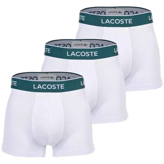 Lacoste Boxer Herren Boxershort 3er Pack Baumwolle (Packung, 3er Pack) weiß M