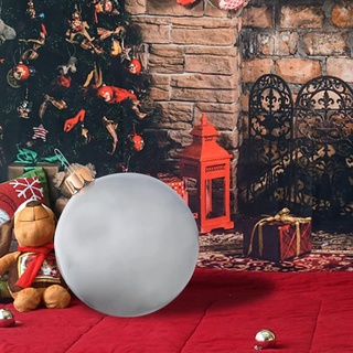 Groß Weihnachtskugeln, Aufblasbar Ball Weihnachtsdeko Kugeln Weihnachten Ball, Weihnachtskugel Party Weihnachtsbaum Deko Geschenk (65cm, Silber)