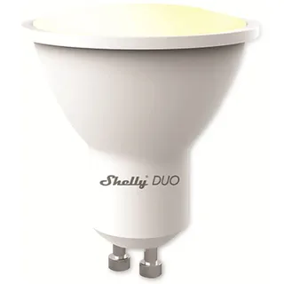 Shelly Duo RGBW GU10 | WLAN betriebene Glühbirne mit Stromüberwachung und mit Dimm- und Farbfunktionen | Hausautomatisierung | iOS Android App | Alexa und Google Home kompatibel | Energieeffizient