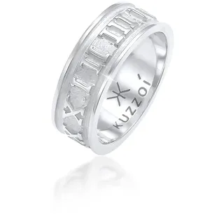 KUZZOI Ring Bandring 925 Silber Silber Gr. 64