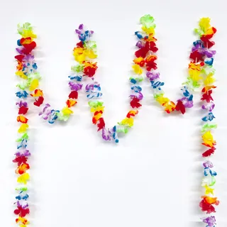 douyif Hawaiian Girlande De Blumen Hibiskus 10 Meters Hawaiian Blumengirlande Deko Hawaii Garland für Karneval Ostern Hawaii Tropische Sommer Strand Theme Aloha Tiki Party Hängedeko