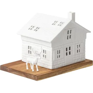 r√§der design Lichthaus Skihütte 18 x 12 x 13 cm Weiß